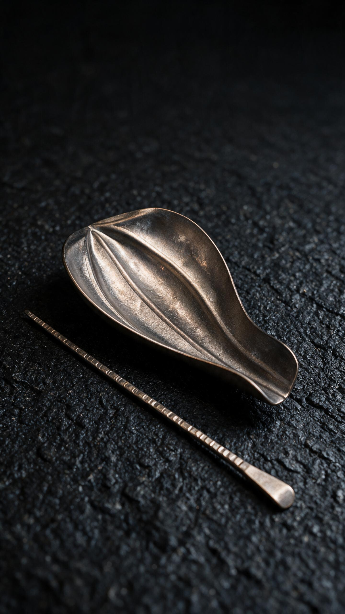 The Sculpted Leaf Titanium Tea Tool Set