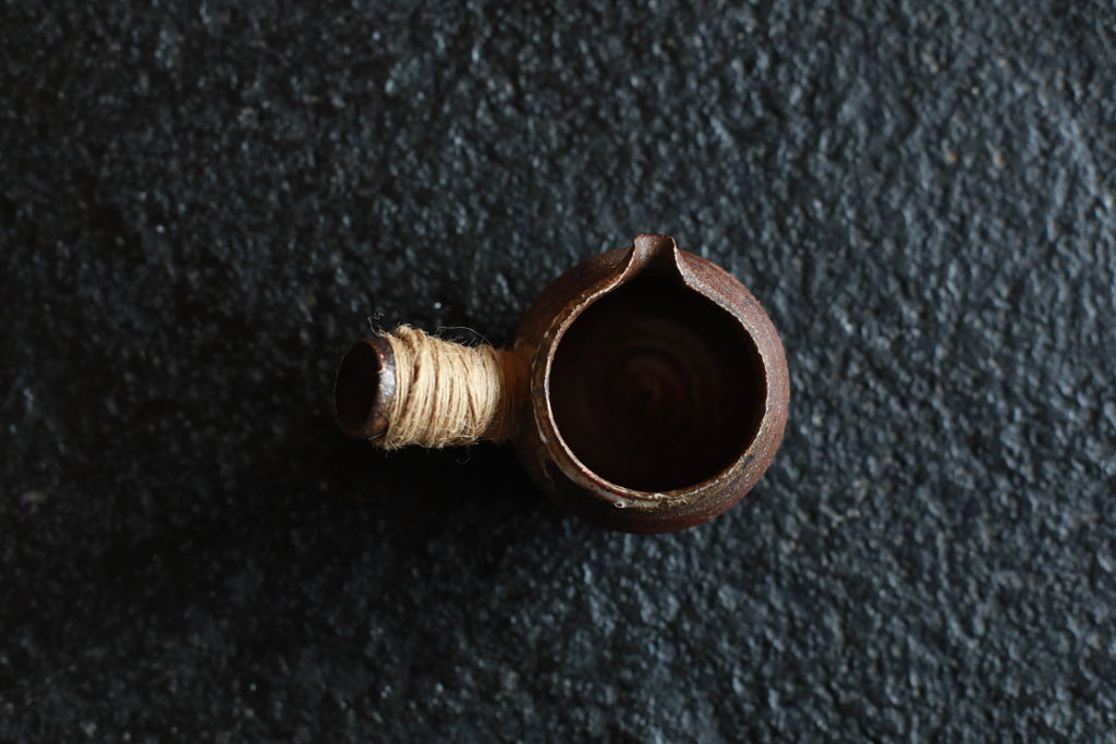 Twine-Wrapped Stoneware Serving Cup