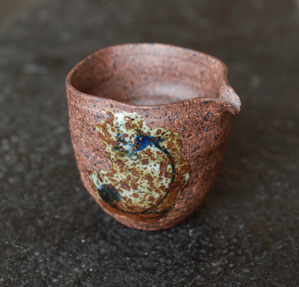 Abstract Glaze Rustic Serving Cup