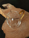 Luminous Glass Serving Cup (Amber)