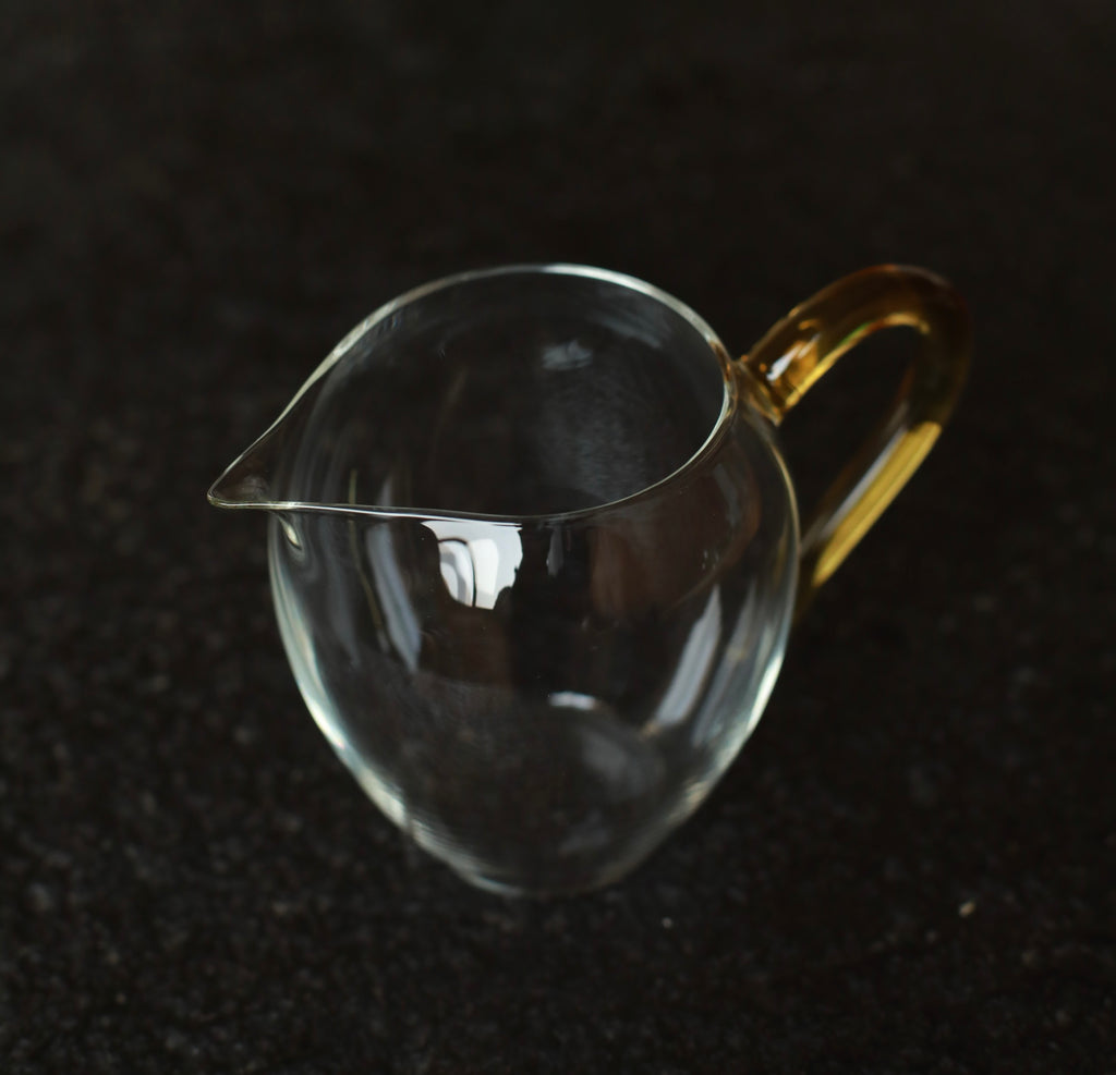 Luminous Glass Serving Cup (Amber)