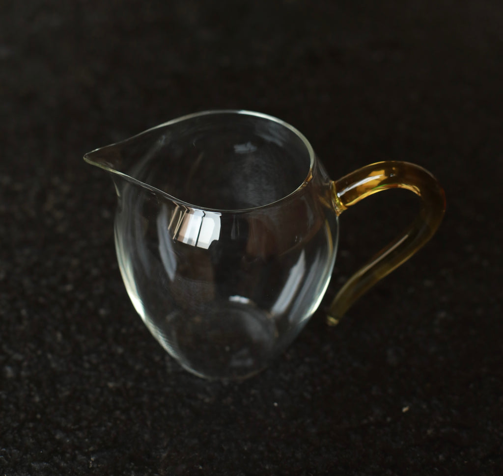 Luminous Glass Serving Cup (Amber)