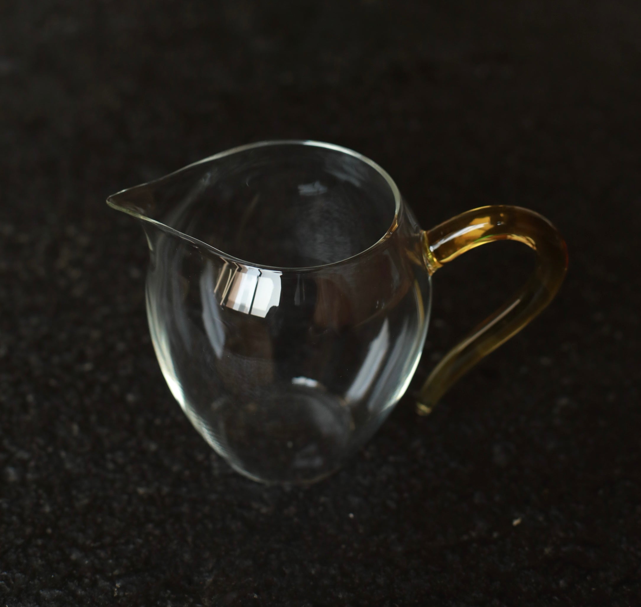 Luminous Glass Serving Cup (Amber)