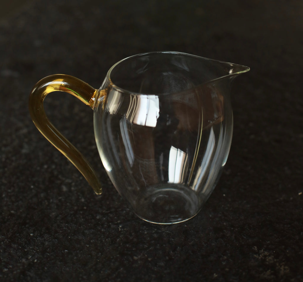 Luminous Glass Serving Cup (Amber)