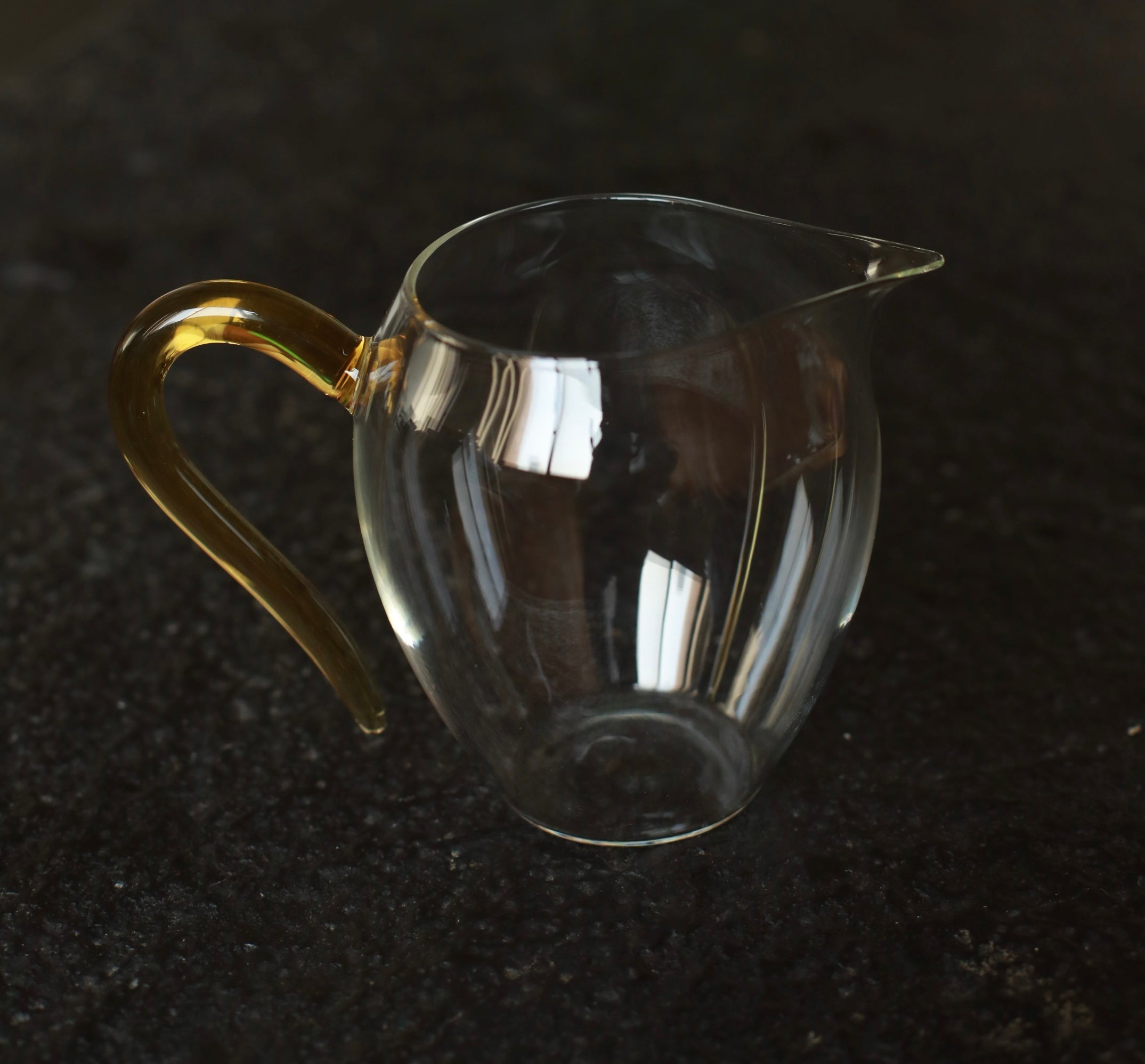 Luminous Glass Serving Cup (Amber)