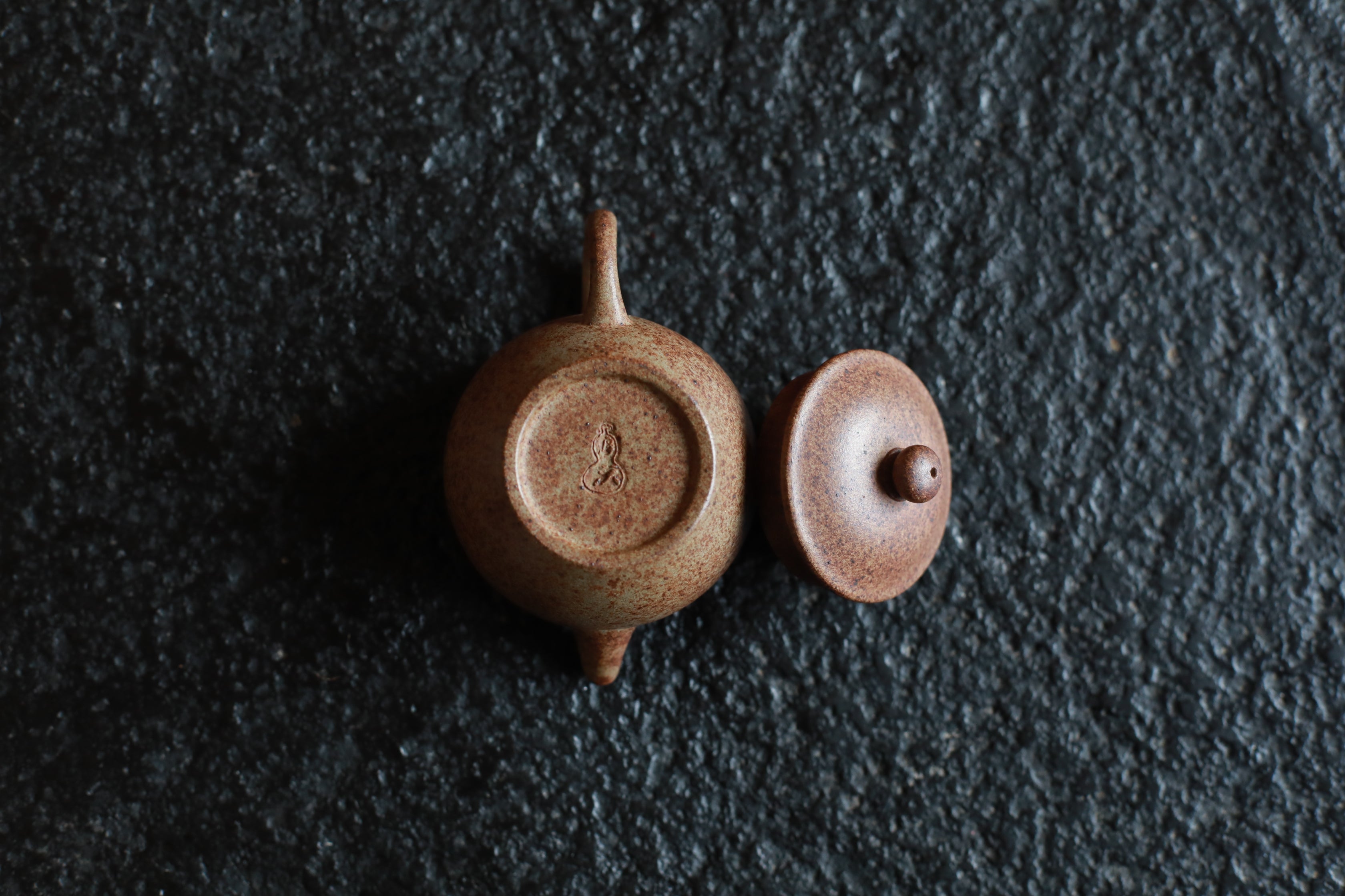Rustic Stippled Clay Teapot