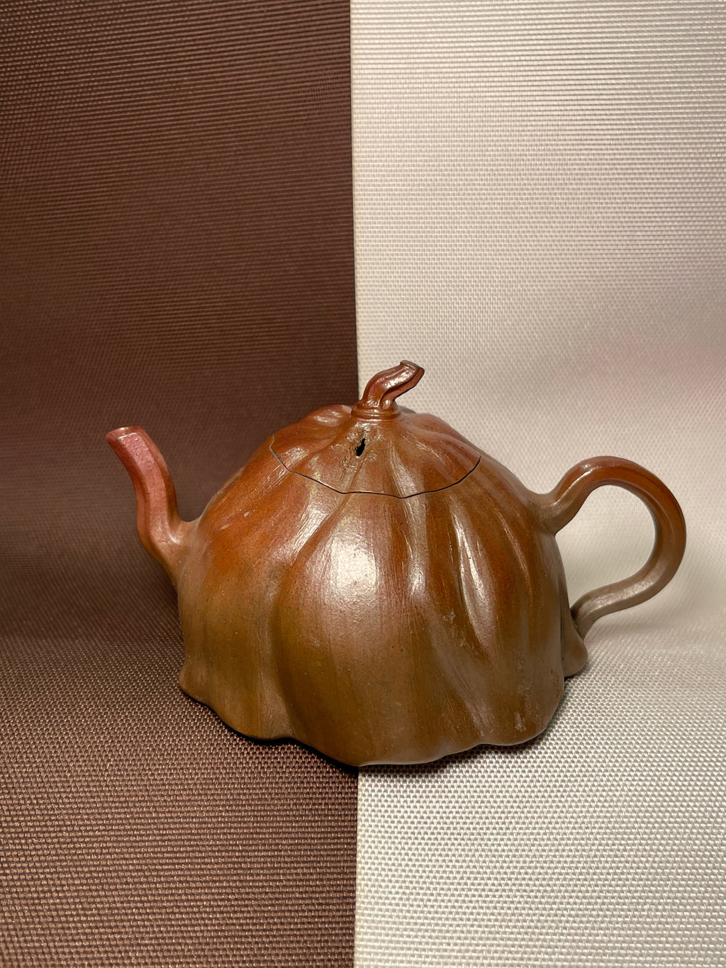 Autumn Pumpkin Clay Teapot