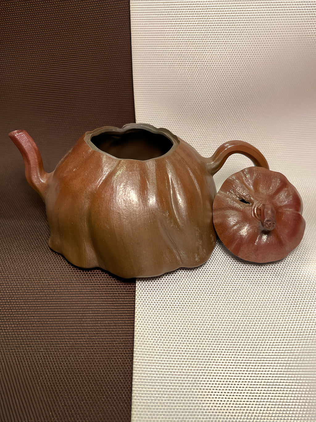 Autumn Pumpkin Clay Teapot