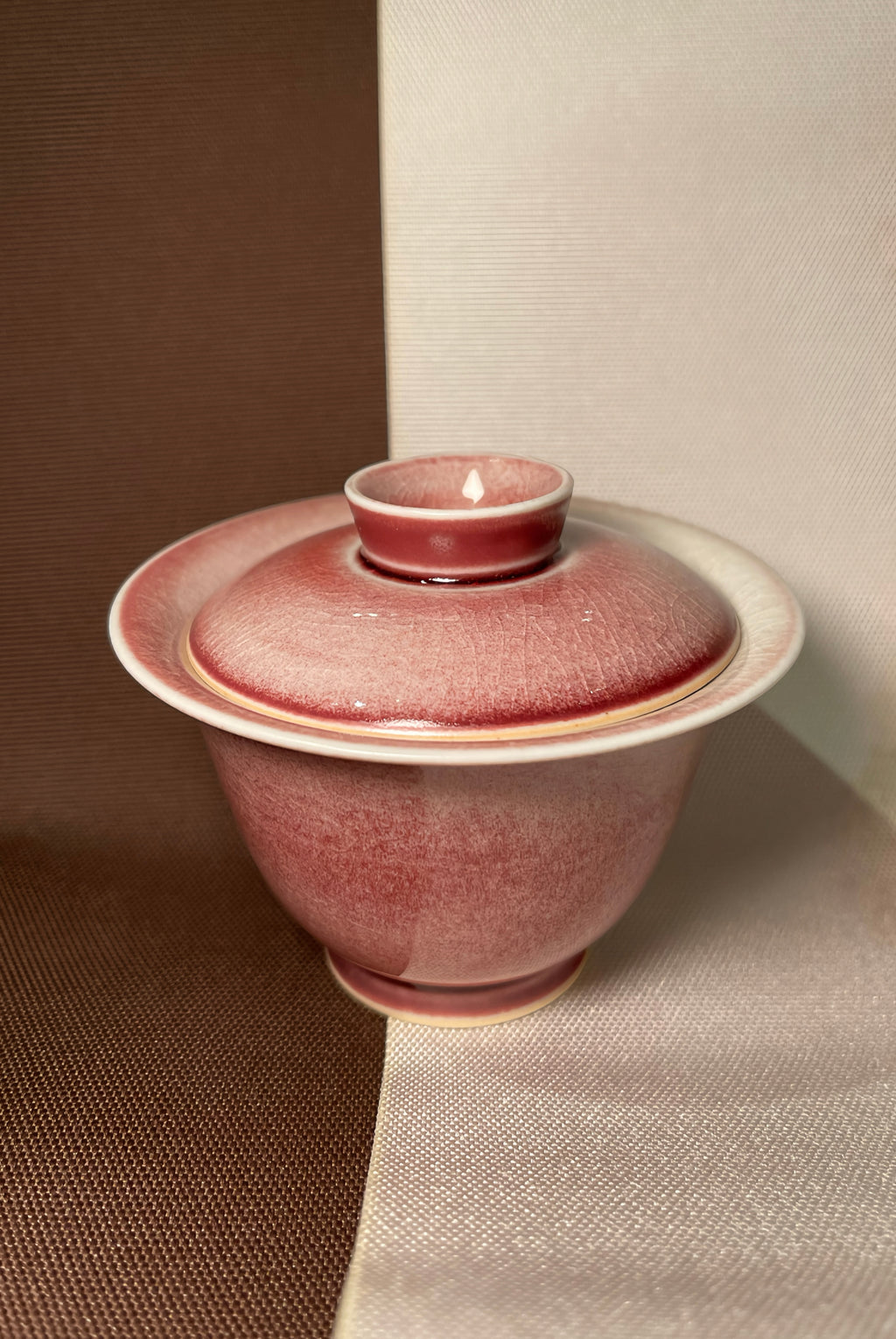 Rose Crackle Glaze Gaiwan