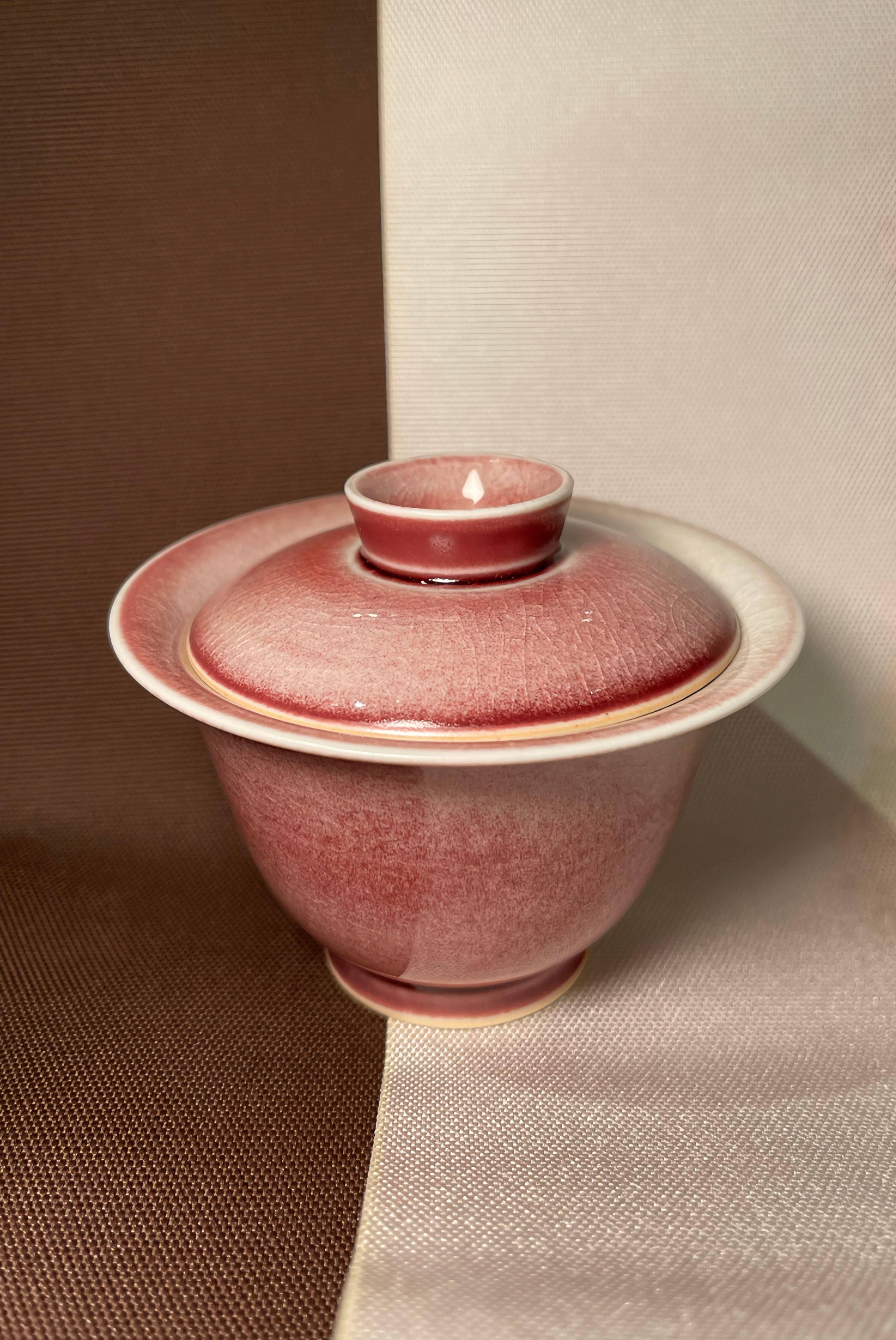 Rose Crackle Glaze Gaiwan