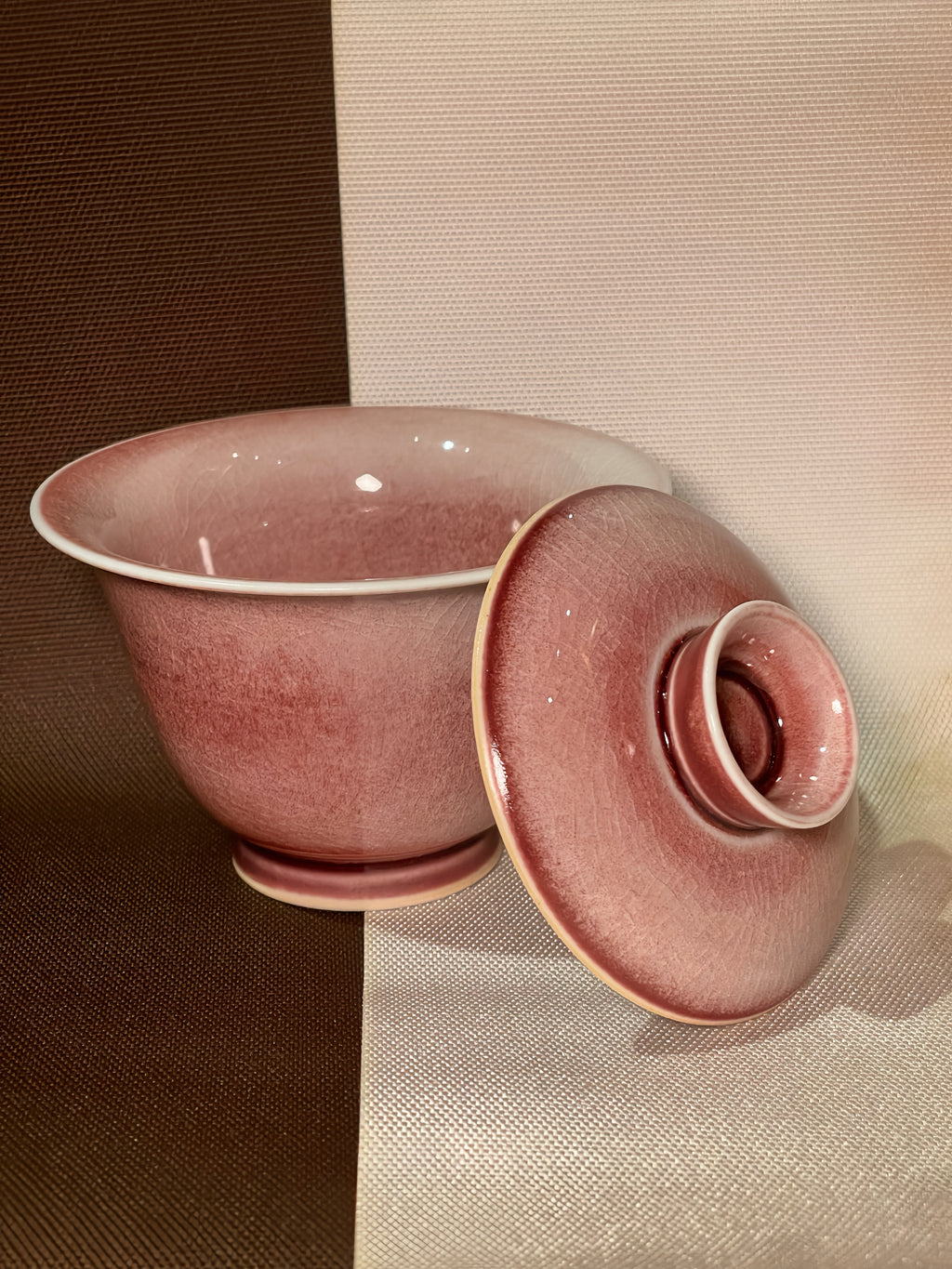 Rose Crackle Glaze Gaiwan