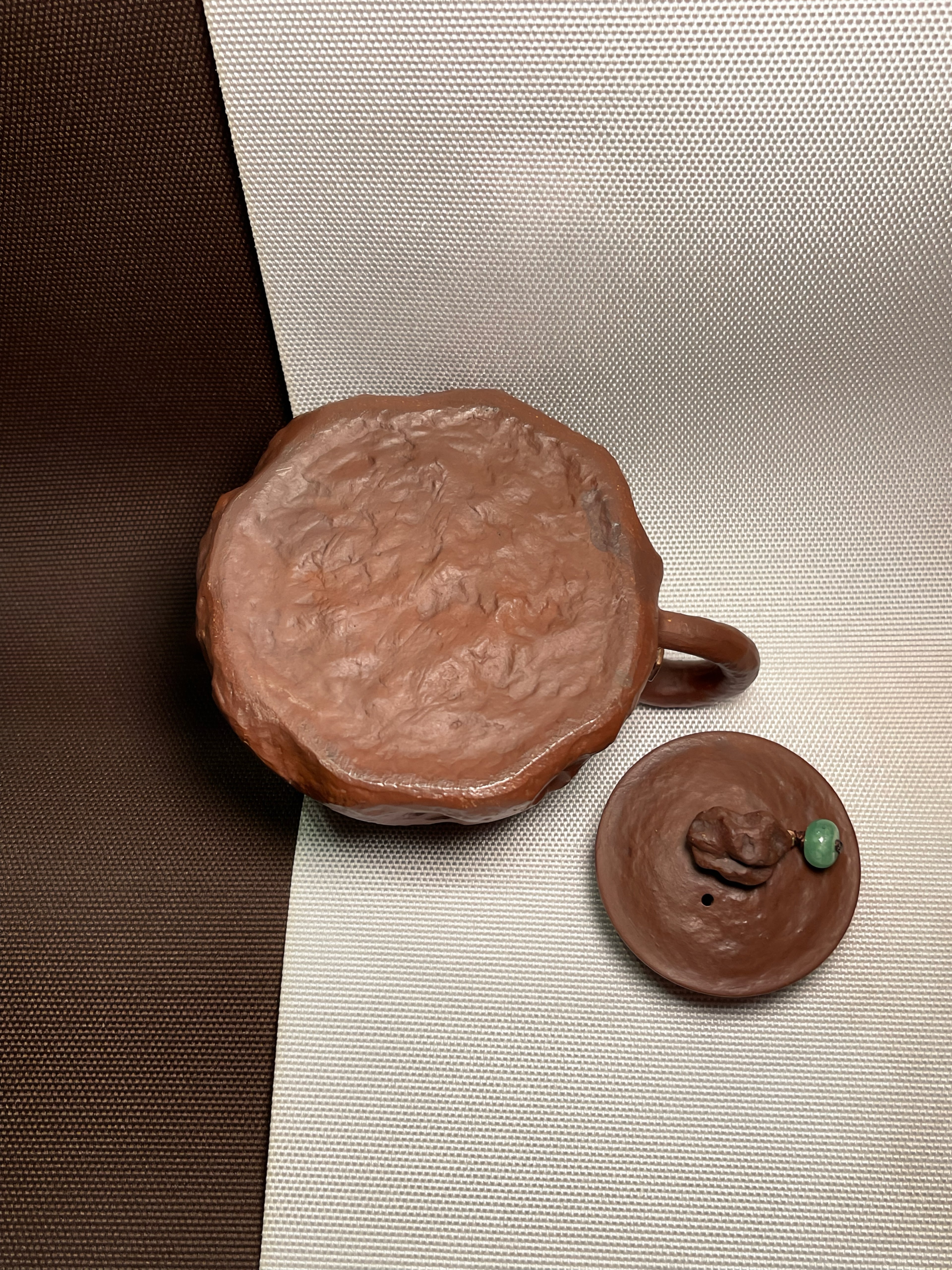 Textured Mountain Clay Teapot