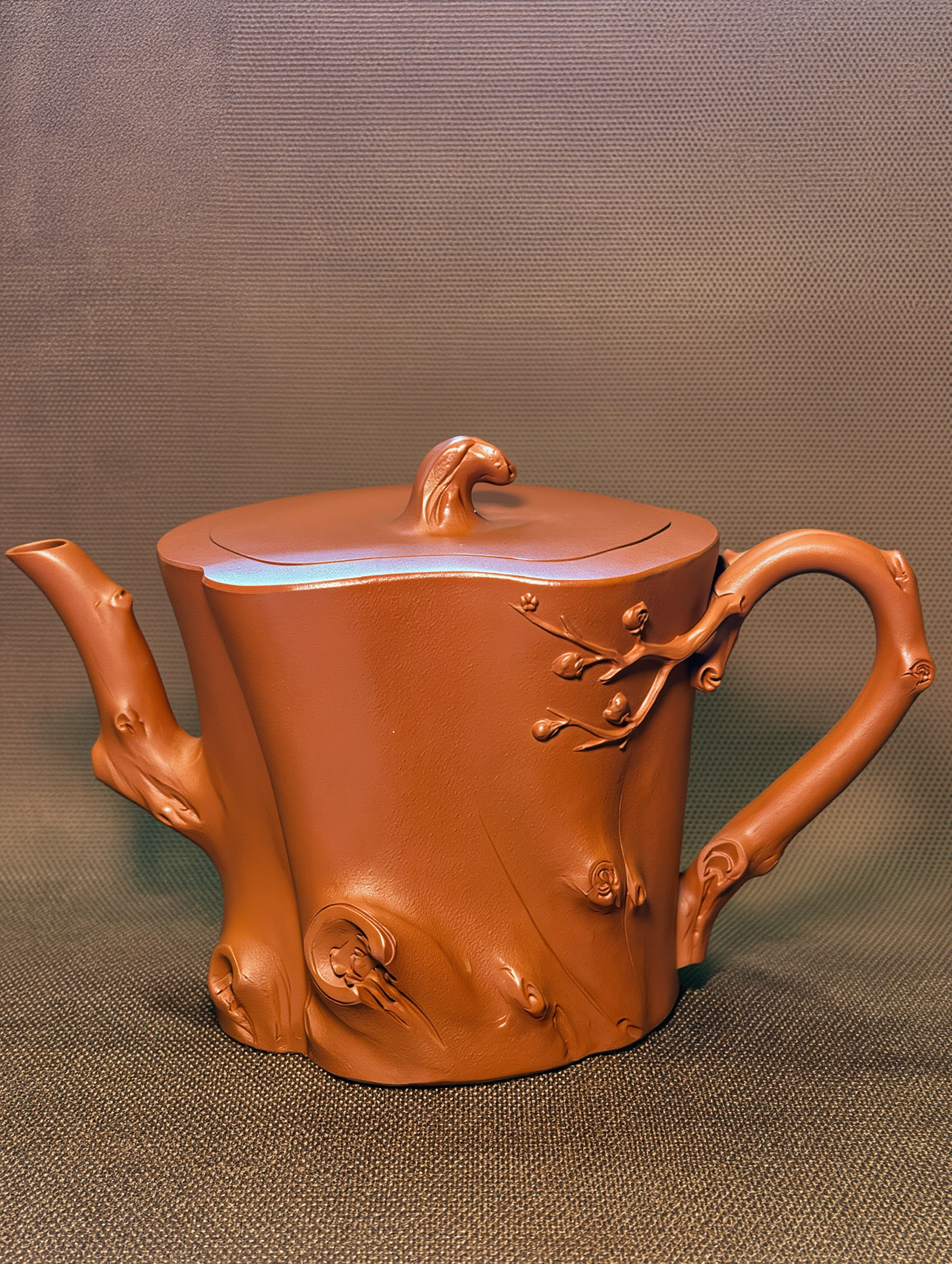 Zisha Plum Stump Teapot